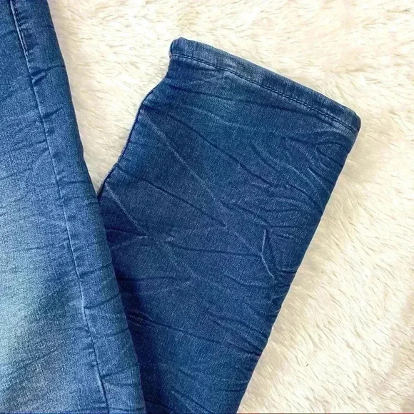 Vintage Genes Black Slim Straight Webbed Faded Dark Wash Jeans (28X30) - Picture 7 of 13